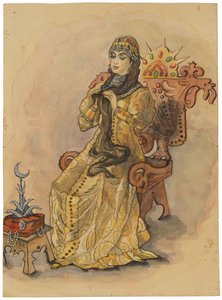 La principessa che non sorrideva Nesmeyana, 1896 da Viktor Mikhaylovich Vasnetsov