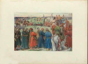 Caccia dello Zar Alexei Mikhailovich, 1896 da Viktor Mikhaylovich Vasnetsov