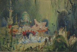 Regno sottomarino. Scenografia per l