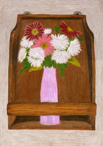 Fiori su una mensola di legno da Viktoriia Saunina
