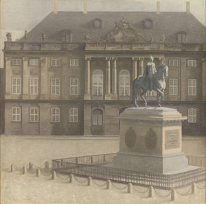 Piazza Amalienborg, Copenaghen da Vilhelm Hammershøi