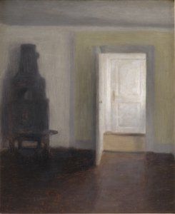 Interno. Una Vecchia Stufa da Vilhelm Hammershøi