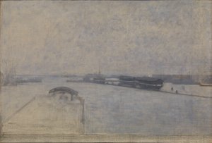 Il porto di Copenaghen visto da Kvæsthusgade da Vilhelm Hammershøi