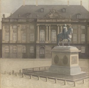Piazza Amalienborg, Copenaghen da Vilhelm Hammershøi