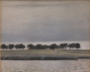 Studio preliminare per "Solregn. Gentofte Sø" da Vilhelm Hammershøi