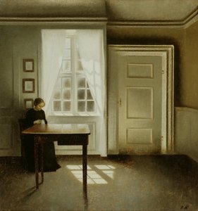 Interno con una signora, 1901 da Vilhelm Hammershoi