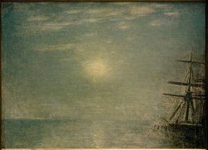 Sole sul mare da Vilhelm Hammershoi