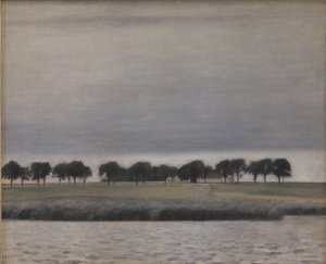 Studio per Pioggia di sole, Lago di Gentofte da Vilhelm Hammershoi