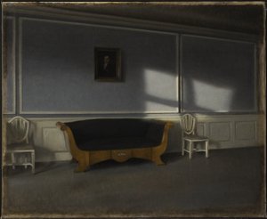 Luce del sole nel salotto III da Vilhelm Hammershøi
