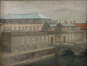 Veduta del Palazzo di Christiansborg. Tardo autunno