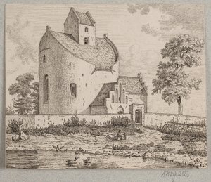 Chiesa di Bjernede da Vilhelm Kyhn