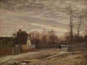 Sera dopo un disgelo. Taabæk, a nord di Copenaghen da Vilhelm Kyhn