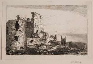 Hammershus a Bornholm da Vilhelm Kyhn