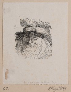 Testa di un uomo con cappello di pelliccia da Vilhelm Kyhn