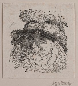 Testa di un uomo con cappello di pelliccia da Vilhelm Kyhn