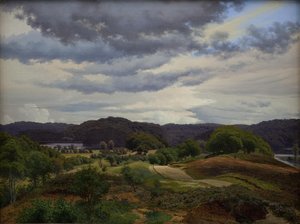 Laghi in un paesaggio boscoso vicino a Silkeborg