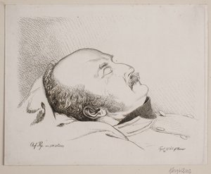 Olaf Rye come cadavere da Vilhelm Kyhn