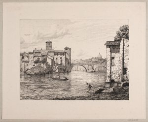 Parte presso Ponte Rotto a Roma da Vilhelm Kyhn