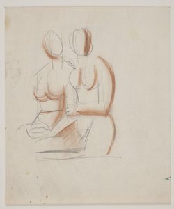Studio di composizione con 2 donne nude
