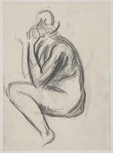 Modella femminile seduta da Vilhelm Lundstrøm