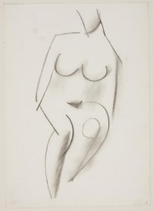 Donna nuda seduta vista di fronte