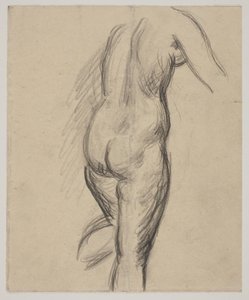 Modello femminile in piedi da Vilhelm Lundstrøm