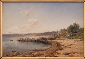 Una spiaggia vicino al suono da Vilhelm Petersen