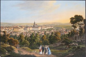 Distretto del Castello di Praga Hradcany da Vincenc Morstadt