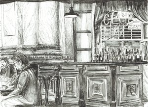 Caffè al Royal Exchange, Manchester, 2011 da Vincent Alexander Booth