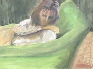 Jane addormentata sul divano