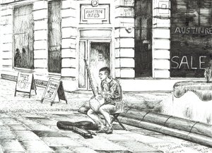 Musicista St. Anns Square, 2016 da Vincent Alexander Booth