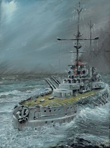 SMS Friedrich der Grosse a Jutland 1916 da Vincent Alexander Booth