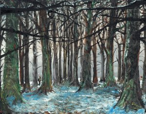 Cervo e corridore a Lyme Park da Vincent Alexander Booth