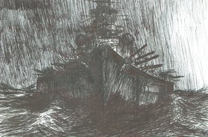 Tirpitz in tempesta, 1942, 2004 da Vincent Alexander Booth