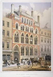 Crosby Hall al n. 95 Bishopsgate, Città di Londra, 1860 da Vincent Brooks