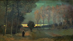 Paesaggio autunnale di sera, 1884 da Vincent van Gogh