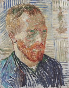 Autoritratto con stampa giapponese, 1887 da Vincent van Gogh