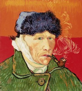 Autoritratto con orecchio bendato e pipa da Vincent van Gogh