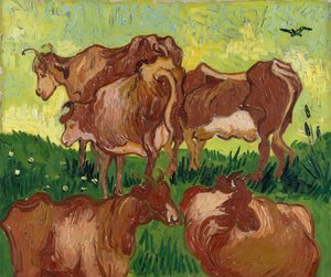 Le mucche dopo Jacob Jordaens, 1890 da Vincent van Gogh