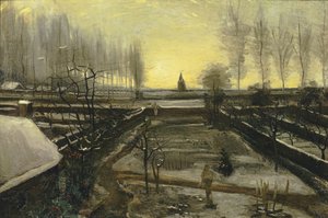 Il giardino del parroco a Nuenen nella neve da Vincent van Gogh
