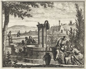 Donne presso un pozzo da Vincent Laurensz. van der Vinne (II)