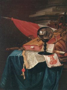 Vanitas natura morta con l