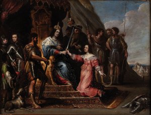 Allegoria della giustizia o di Ester davanti ad Assuero da Vincent Malò (I)