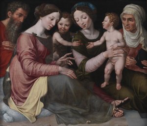 La Sacra Famiglia con il Bambino San Giovanni, Sant