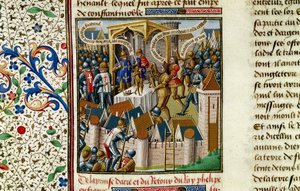 La cattura di Acri, c1191, 15° secolo da Vincent of Beauvais