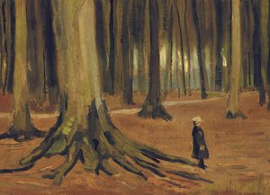 Una ragazza nel bosco da Vincent van Gogh