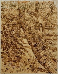 Albero con edera nel giardino del sanatorio da Vincent van Gogh