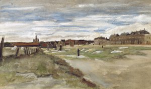 "Blanchisserie à Scheveningen" Candeggio a Scheveningen (recto); "Femme de Scheveningen" Donna di Scheveningen (verso) da Vincent van Gogh