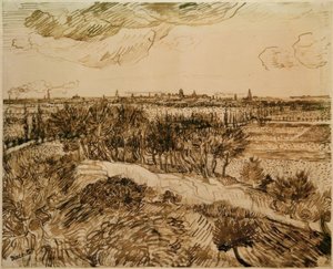 Vista su Arles dal Montmajour da Vincent van Gogh