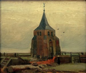 La vecchia torre nel cimitero di Nuenen da Vincent van Gogh